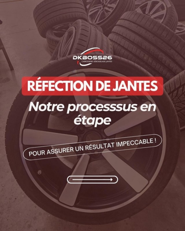 Processus de réfection de jantes à Chabeuil, Chabeuil, DKBOSS26